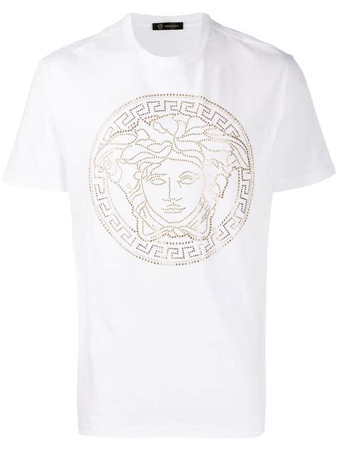 versace white t shirt free shipping|gianni Versace t shirt.